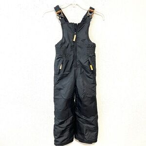 C9 CHAMPION Bib‎ Snow Pants Insulted Girls Boys Size XS Black Orange Front Zip